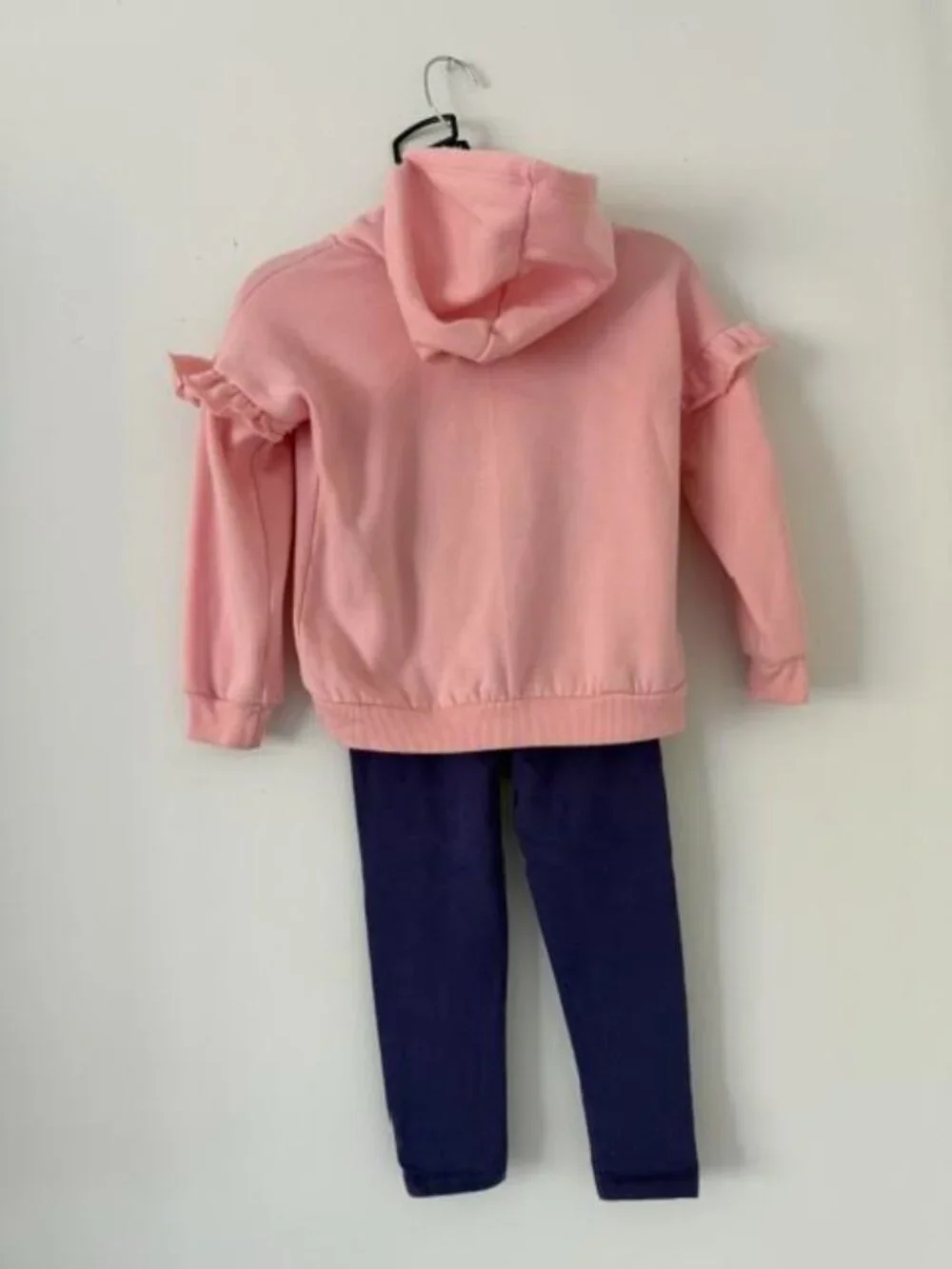Bluey Bingo Girls 5T Fleece Hoodie & Leggings Set Pink/Purple